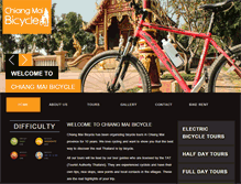 Tablet Screenshot of chiangmaibicycle.com